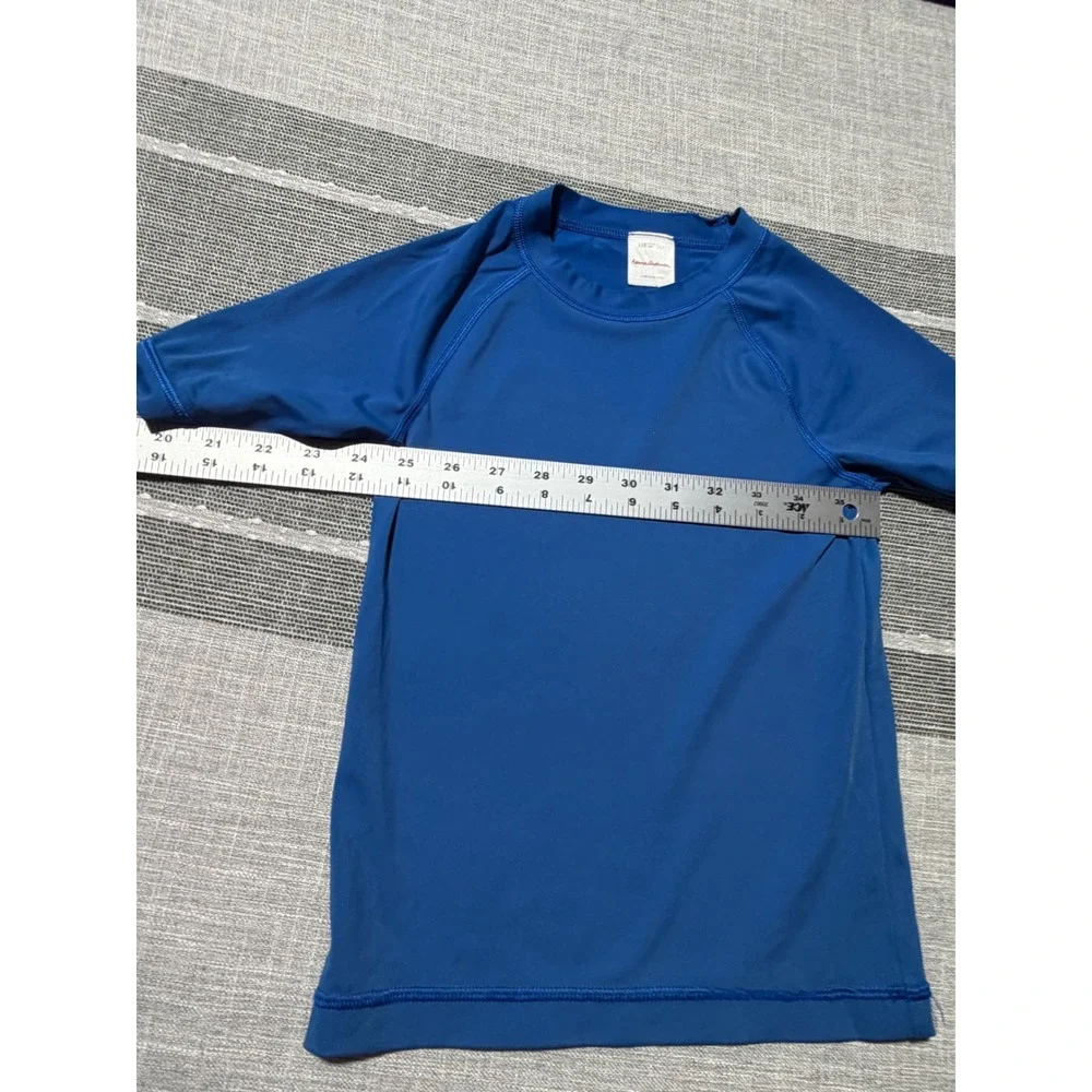 Hanna Andersson Kids Blue Short Sleeve Rash Guard Swim Shirt Size 110 US 5